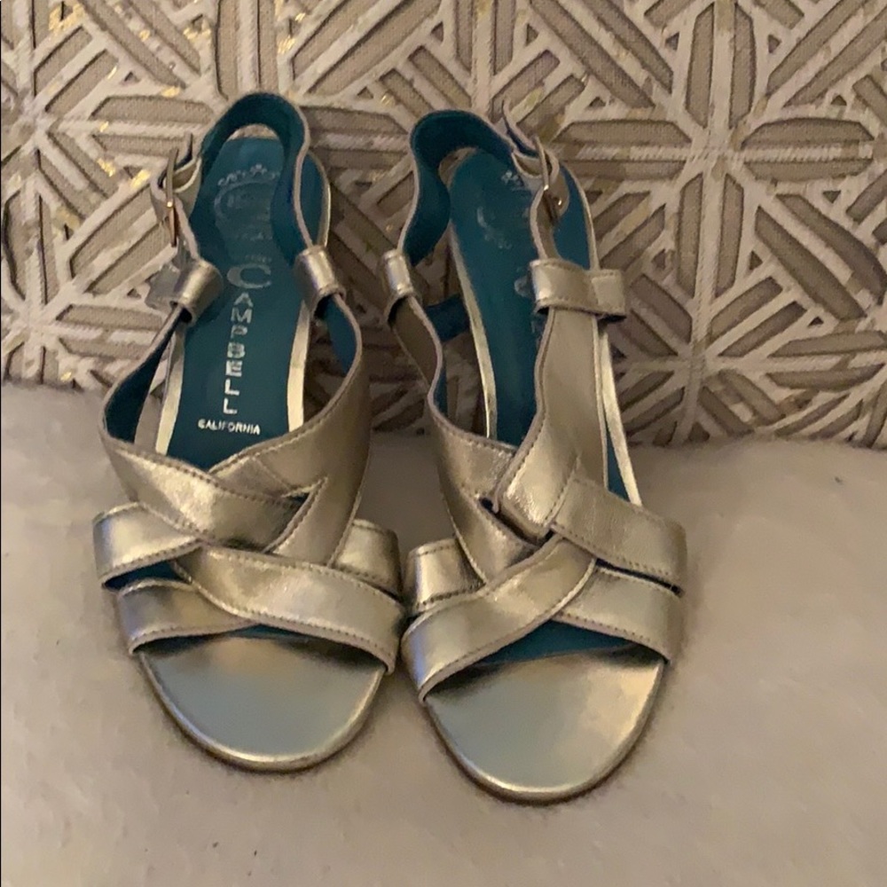 Silver Jeffrey Campbell heels